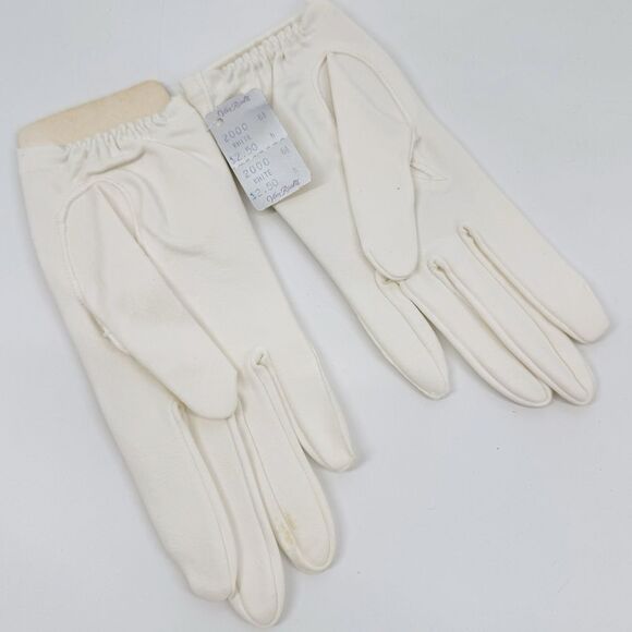 Van‎ Raalte Vintage Wrist Length Gloves White Size 6.5 Dead-stock NWT - Picture 7 of 7